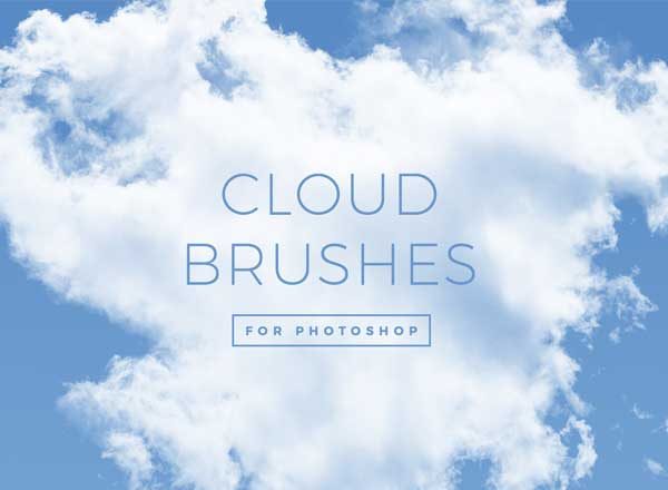 30款云朵云层形状 PS 笔刷 30 Cloud Brushes for Photoshop