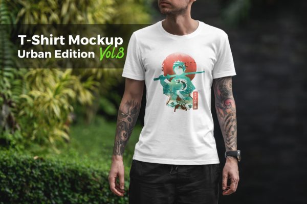 城市系列-印花T恤产品展示样机16设计网精选模板v8 T-Shirt Mockup Urban Edition Vol. 8