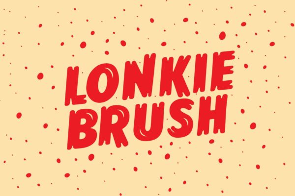 复古丹麦电影海报设计英文笔刷字体 Lonkie Brush