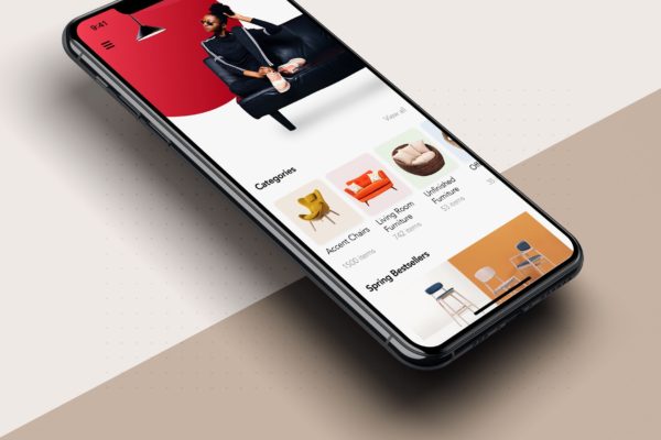 商城APP应用概念UI设计素材中国精选模板 UI Concept for Shopping app