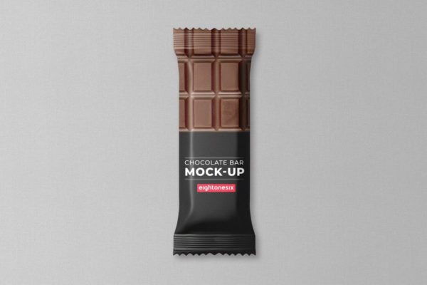 巧克力条包装样机模板v2 Chocolate Bar Mock-Up Template