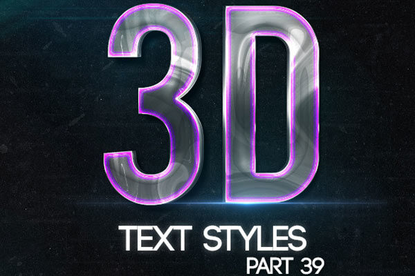 金属质感3D文字的PS图层样式 Lakose 3D Text Styles Part 39 [psd]