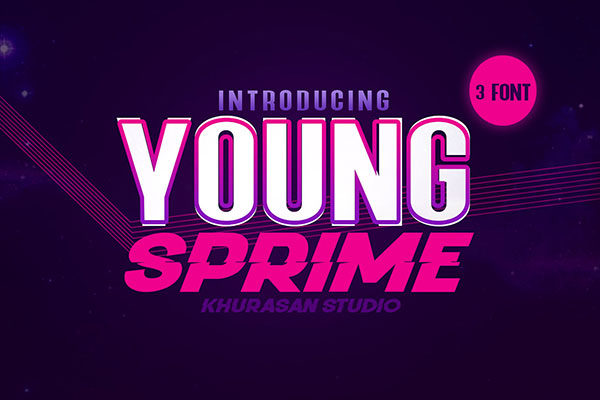 年轻充满活力的英文字体库 Young Sprime [otf,ttf]