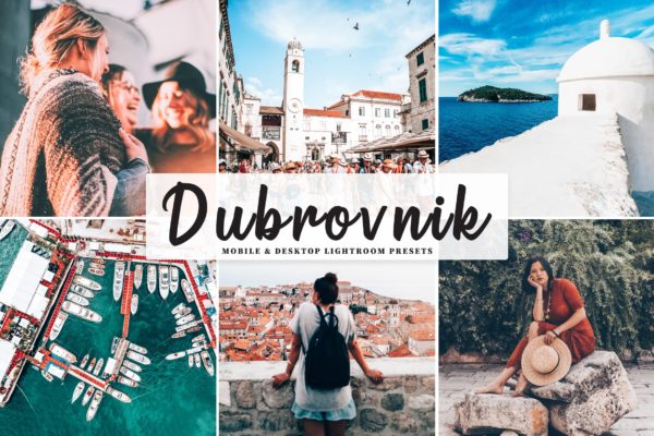 摄影爱好者必备的旅行照片调色处理16素材精选LR预设 Dubrovnik Mobile &amp; Desktop Lightroom Presets