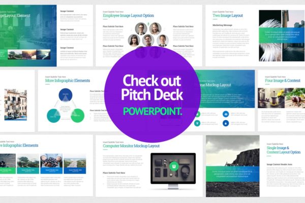 项目管理项目规划PPT幻灯片模板 Pitch Deck Start Up- PowerPoint