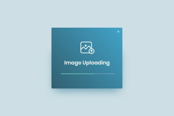 图片上传小挂件窗口UI模板 Uploading Image Widget &#8211; Adobe XD
