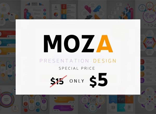 简约、时尚的MOZA &#8211; Powerpoint模板