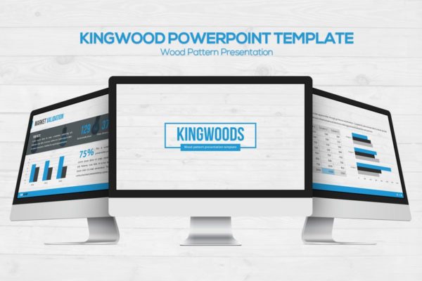 市场营销数据统计分析适用PPT幻灯片模板 Kingwood Powerpoint Template