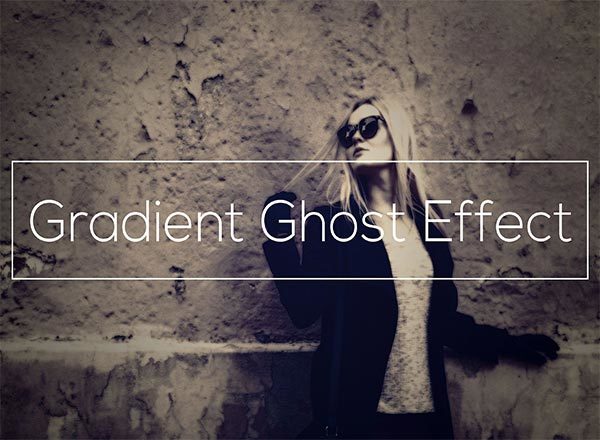 为图像添加滤镜效果PS动作 Gradient Ghost Effect 2137851