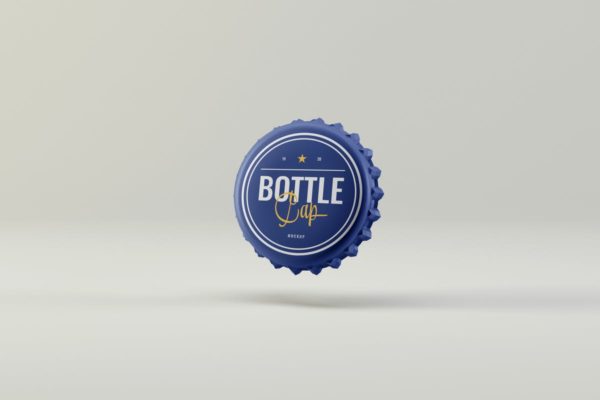 饮料瓶盖啤酒瓶盖品牌Logo设计演示样机 Bottle Cap Mockups
