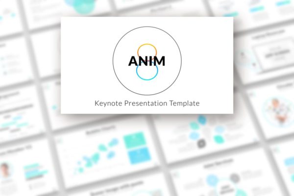商业报告或创意设计演示Keynote幻灯片模板 Anim8 &#8211; Keynote Presentation Template