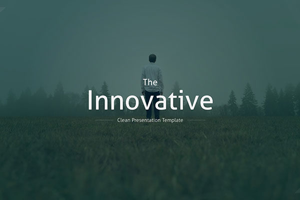 创新、极简、优雅、偏平的PPT模板下载 The Innovative Clean PowerPoint Template [pptx]