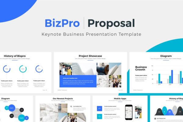 商业项目投标竞标Keynote幻灯片模板 BizPro | Proposal Keynote Template