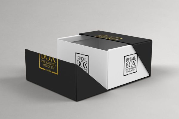 高端品牌礼品盒包装样机 VOLUME 03: Retail Box Packaging Mockups