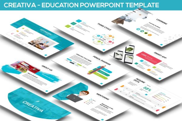 学校教育主题PPT幻灯片模板 Creativa &#8211; Education Powerpoint Template