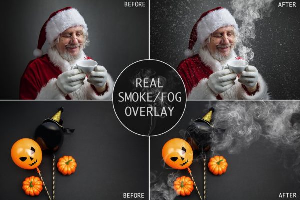 烟雾萦绕效果图层样式 Real Smoke-Fog overlay collection