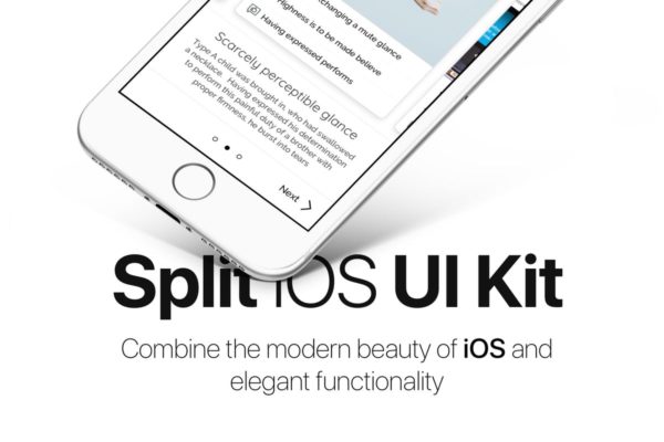 iOS应用用户界面UI套件素材 Split iOS UI Kit