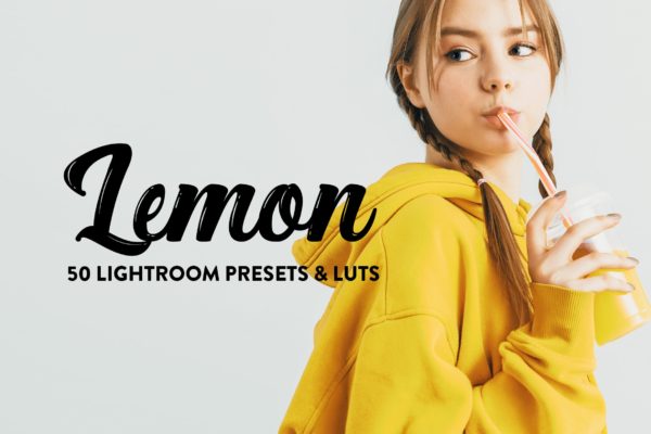 50款柠檬黄色调照片后期处理Lightroom预设 50 Lemon Yellow Lightroom Presets &amp; LUTs