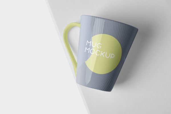锥形马克杯图案设计16设计网精选 Mug Mockup &#8211; Cone Shaped