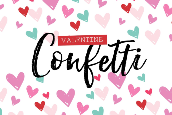 情人节糖果图案PS笔刷 Valentine Confetti Kit