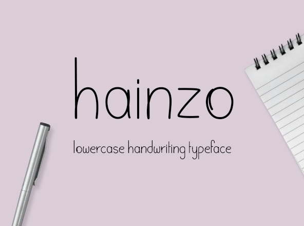 英文签字笔手写字体下载 Hainzo Handwriting Font