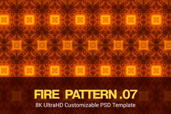 8K超高清无缝焰火/火花图案背景图素材v07 8K UltraHD Seamless Fire Pattern Background