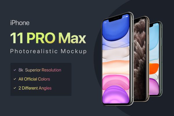 超高清8K分辨率iPhone 11 Pro手机16图库精选样机 iPhone 11 Pro Max Mockup