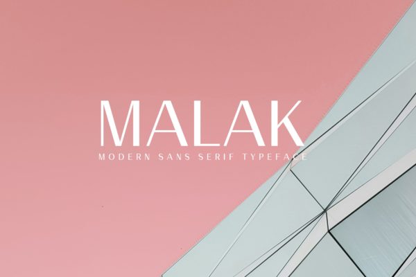 现代设计风格排版设计英文无衬线字体家族 Malak Sans Serif Font Family