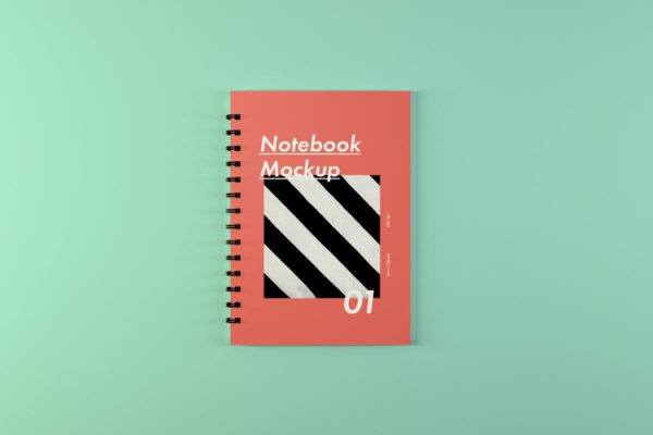 活页记事本封面设计效果图预览样机 Notebook Mockups