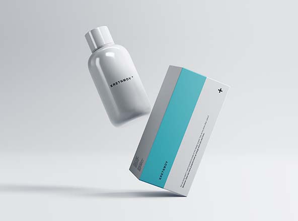 药瓶&amp;药品包装纸盒外观设计展示素材中国精选 Medical Packaging Mockup