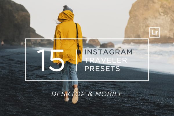 15款Instagram社交旅行照片滤镜风格16图库精选LR预设 15 Instagram Traveler Ligtroom Presets + Mobile
