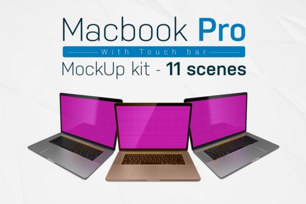 MacBook Pro笔记本样机模板套装 Macbook Pro kit