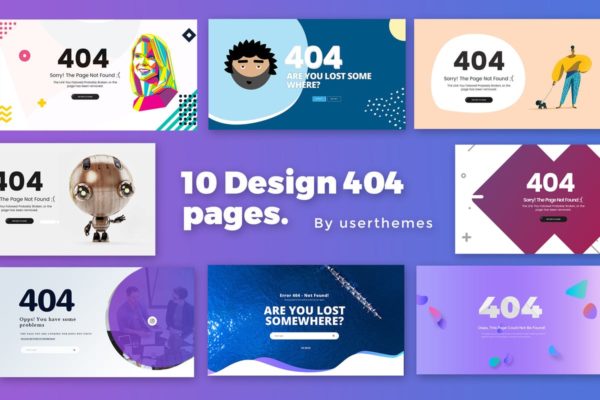 10款创意404页面设计模板合集 Ultimate Creative 404 Pages For Website Template
