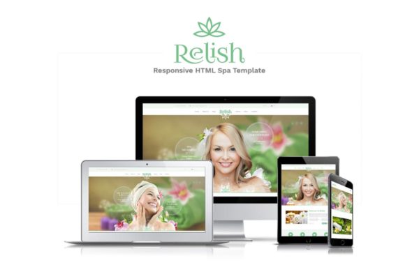 美容护肤化妆电商网站设计PSD模板 Relish PSD Template
