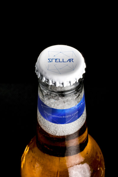 啤酒瓶盖啤酒Logo设计样机模板01 B