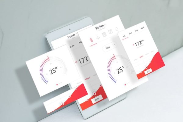 UI设计效果图素材中国精选样机模板 Tablet Mobile Layers Mockup