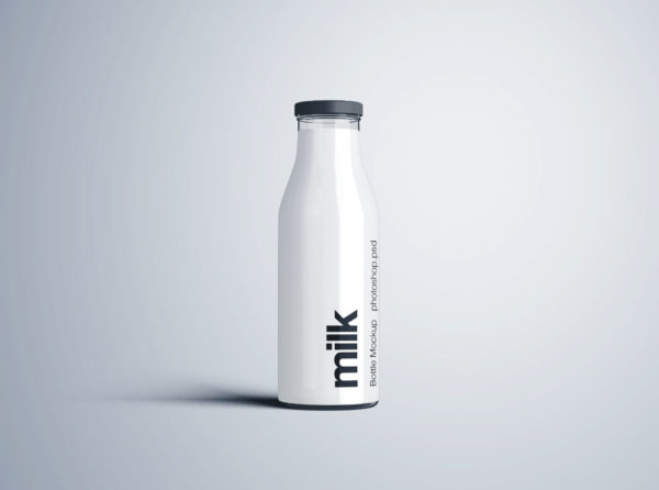 牛奶瓶&#038;牛奶盒外观设计样机