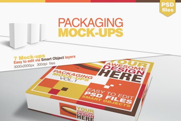 包装盒样机模板 Packaging Mock-ups