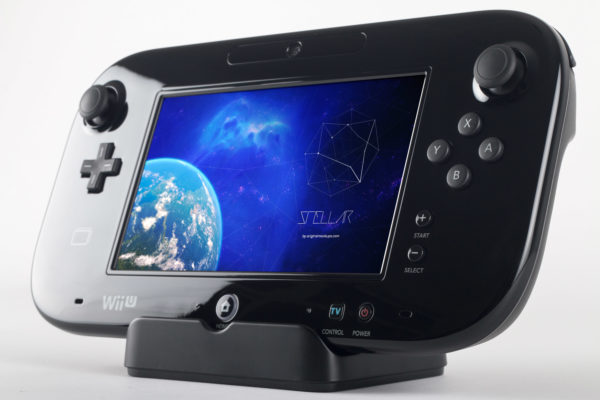 Wii U豪华掌上游戏机游戏设计预览样机02 Wii U Deluxe Gamepad Mockup 02