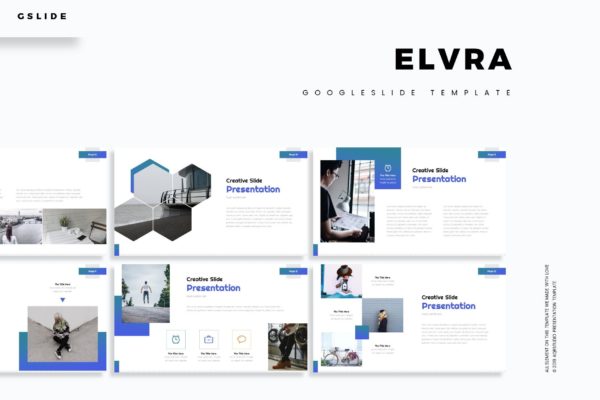 创意信息图表设计风格Google演示模板16素材精选 Elvra &#8211; Google Slide Template