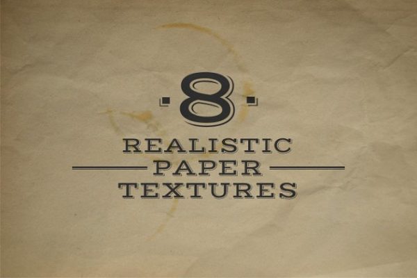 一组8张纸质包装背景纹理  Paper Texture Pack