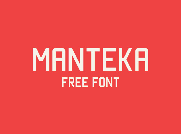 英文无衬线印刷排版字体 Manteka Font