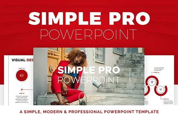 易于使用的极简主义PPT模板下载 Simple PRO PowerPoint [pptx]
