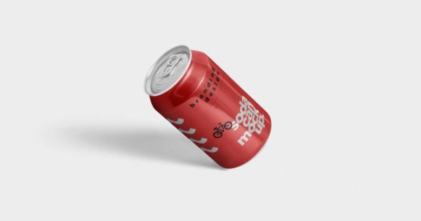 碳酸饮料易拉罐外观设计图素材天下精选模板 Tin Soda Can Mockups