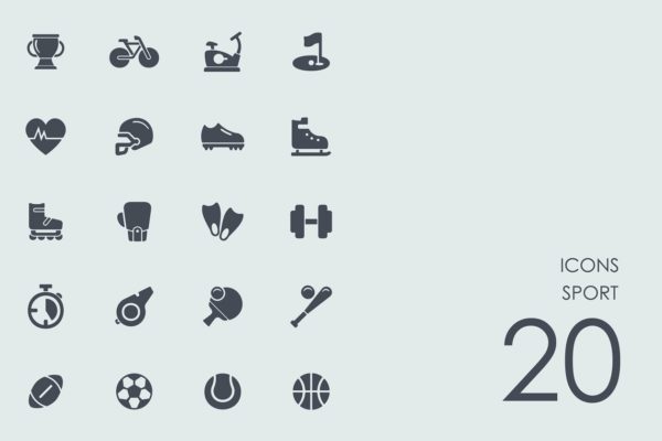 运动主题图标集 Sport icons