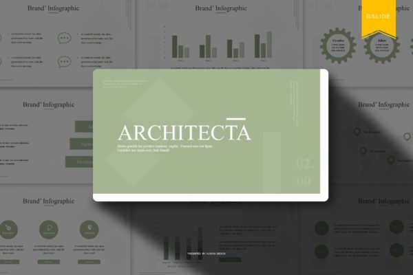 建筑主题谷歌幻灯片设计模板 Architecta | Google Slides Template