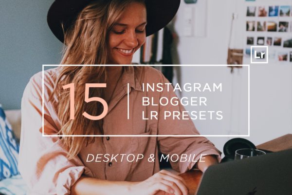 15款Instagram/Blogger照片贴图调色处理16设计素材网精选LR预设 15 Instagram Blogger Lightroom Presets + Mobile