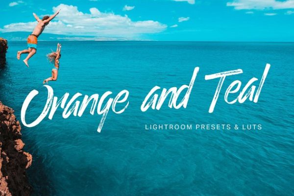 橙色和茶色调色滤镜LR预设 Orange Teal Lightroom Presets + LUTs