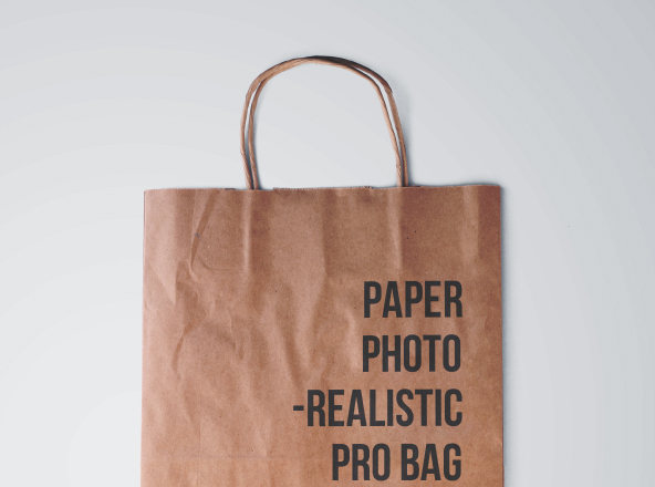 购物牛皮纸袋包装设计PSD样机模板 Paper Bag Mockup