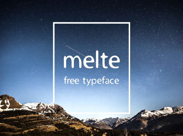 融化效果英文无衬线字体下载 Melte Display Free Font